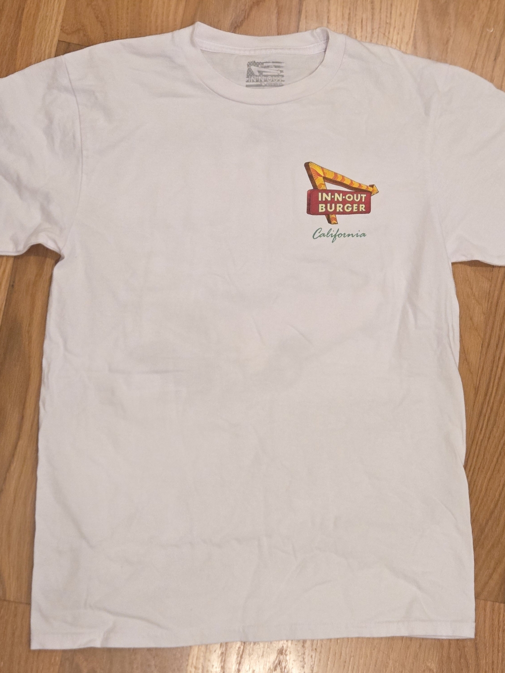 In-N-Out Burger White Short Sleeve Logo Tee